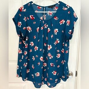 41 Hawthorn Blue Floral Kids Top